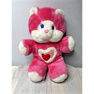 Vintage 1983 Kenner Care Bears Plush Tenderheart Cousin Pink Red Heart Belly